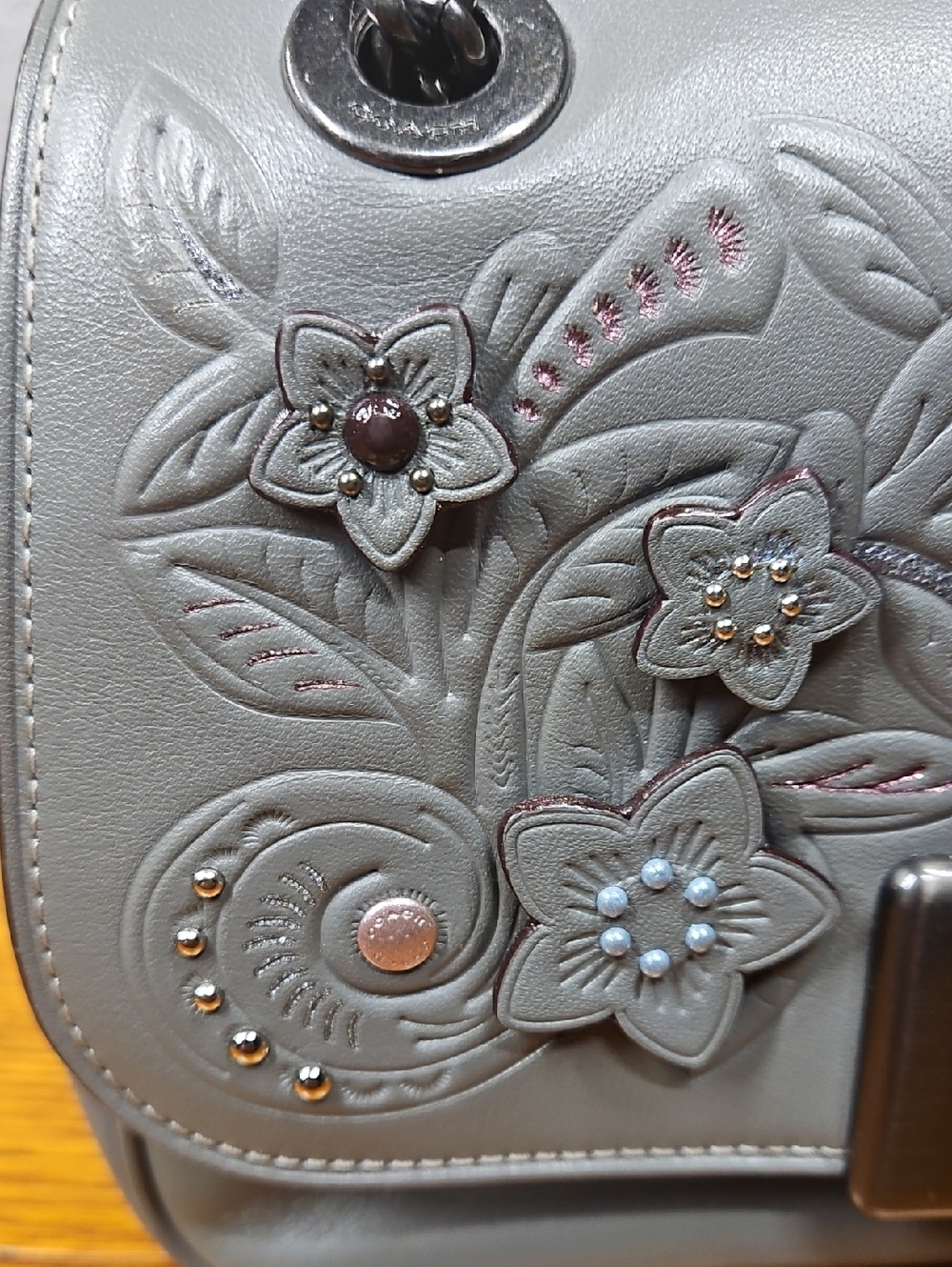 Coach Cassidy With Floral Applique - Picture 3 of 16
